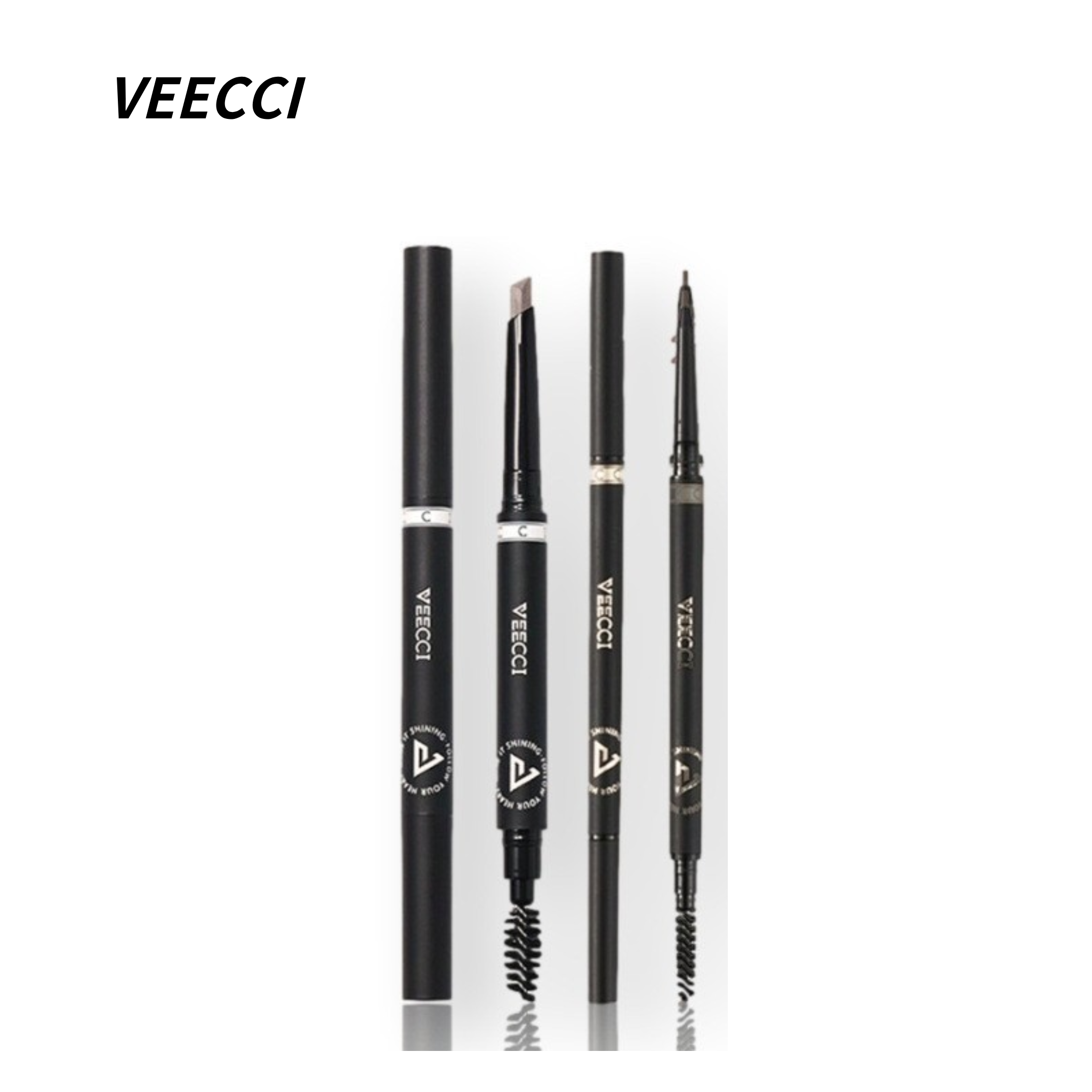 VEECCI唯资极细眉笔 双头砍刀/菱形双规格 多色可选 | VEECCI Ultra-Fine Eyebrow Pencil (Dual Specifications: Chopper & Diamond, Multiple Shades)
