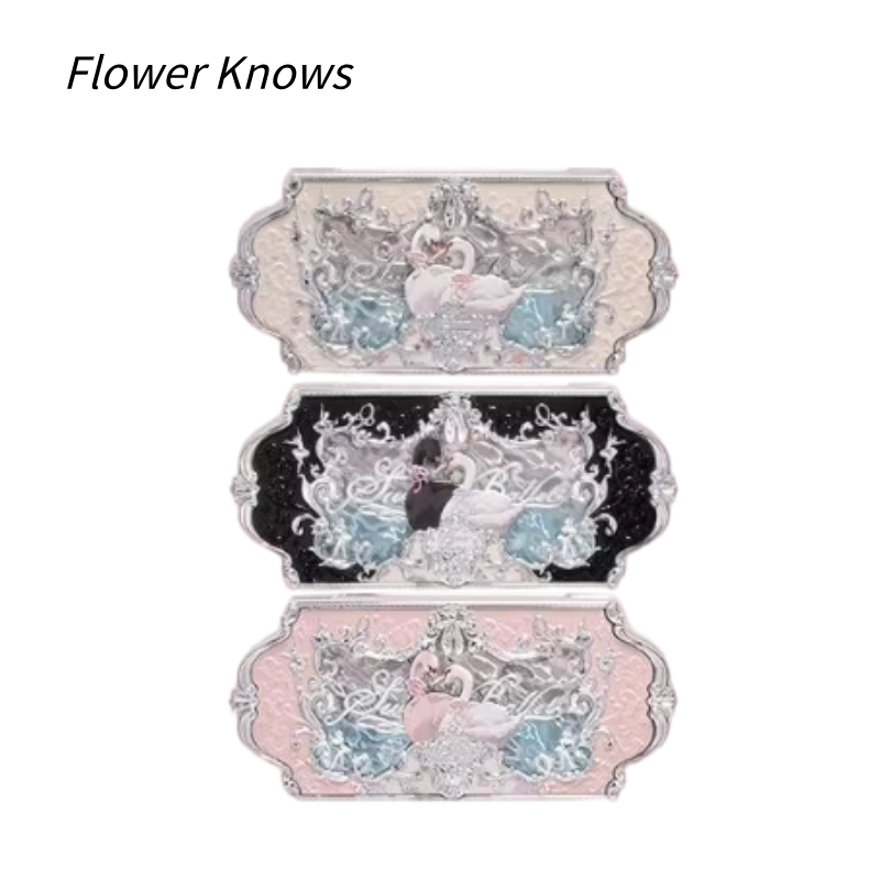 花知晓天鹅芭蕾六色眼影盘 芭蕾浮雕 珠光哑光 多色可选 | Flower Knows Swan Ballet 6-Color Eyeshadow Palette Ballet Embossed Matte & Shimmer Multiple Shades
