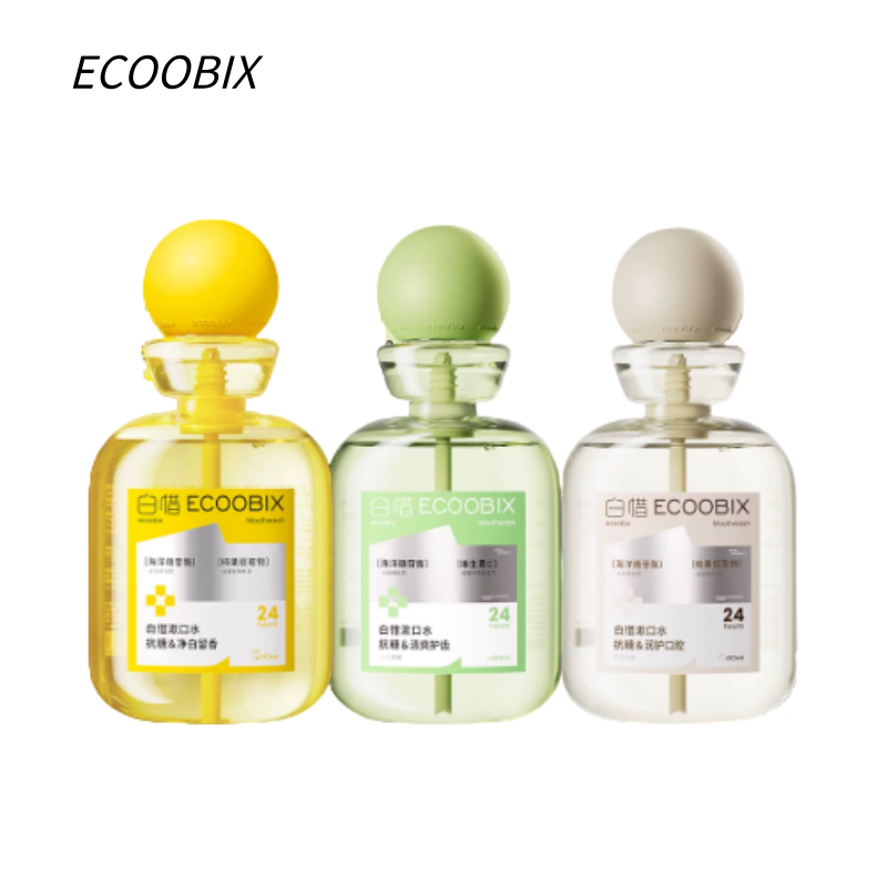 ECOOBIX 白惜瓶装漱口水 清新口气抑菌防蛀|ECOOBIX Bottled Mouthwash - Fresh Breath & Anti-Cavity