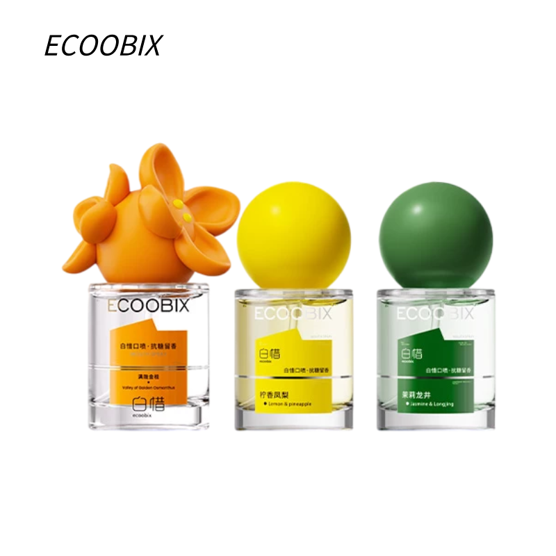 ECOOBIX 白惜口喷 便携口气清新喷雾剂 持久型除口臭 男女通用接吻神器|ECOOBIX Oral Spray - Portable Long-Lasting Breath Freshener, Bad Breath Eliminator for Men & Women
