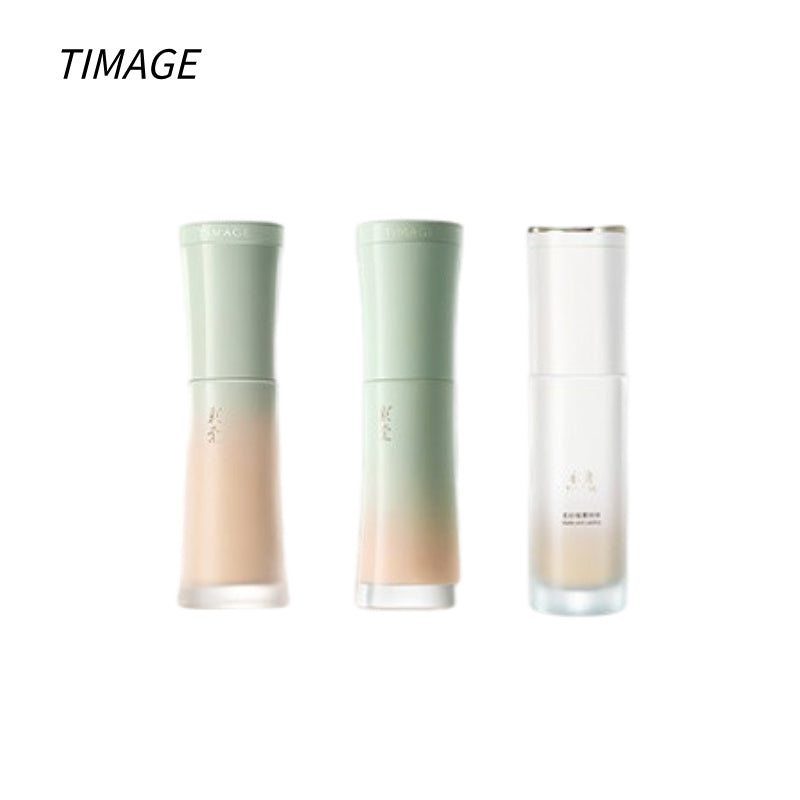 彩棠 TIMAGE 小圆管粉底液 2.0 雾瓷无瑕 24H 持妆粉底液 自带磁吸遮瑕膏 控油不暗沉不闷痘|TIMAGE 2.0 Round‑Tube Foundation, 24H Long‑Wear Matte Porcelain Finish, Built‑in Magnetic Concealer, Oil‑Control, Anti‑Oxidation, Non‑Comedogenic