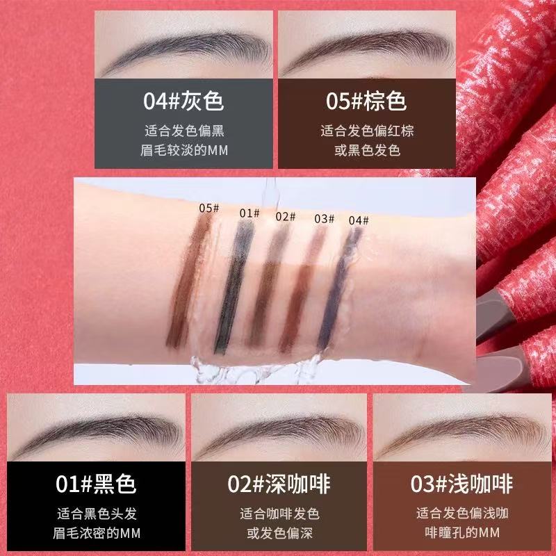 原画师雕刻拉线眉笔 防水防汗不脱色 砍刀眉笔 新手友好|ORAR Original Artist Pull-String Eyebrow Pencil, Waterproof Smudge-Proof Brow Liner, Long-Lasting Brow Pomade Pencil