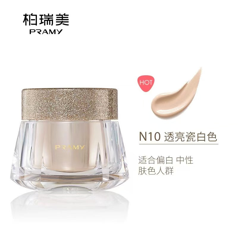 PRAMY 柏瑞美光缎多肽光透粉底霜 保湿养肤 干皮适用 奶油肌妆效|	PRAMY Satin Peptide Light-Foundation Cream Hydrating Nourishing For Dry Skin Creamy Finish