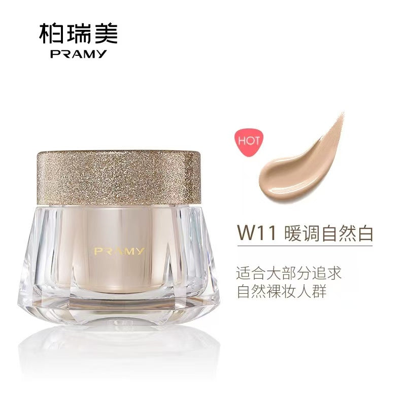 PRAMY 柏瑞美光缎多肽光透粉底霜 保湿养肤 干皮适用 奶油肌妆效|	PRAMY Satin Peptide Light-Foundation Cream Hydrating Nourishing For Dry Skin Creamy Finish