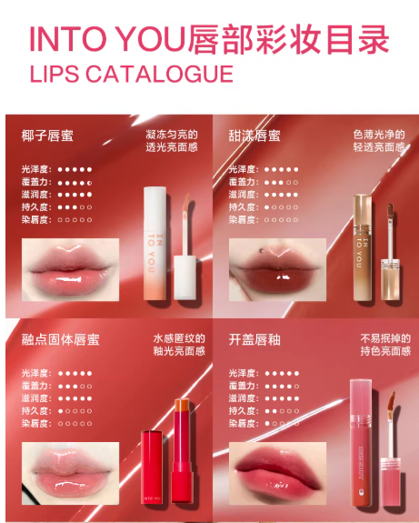 INTO YOU 水光镜面唇蜜唇釉 四款可选|INTO YOU Water Glossy Lip Products 4 Types