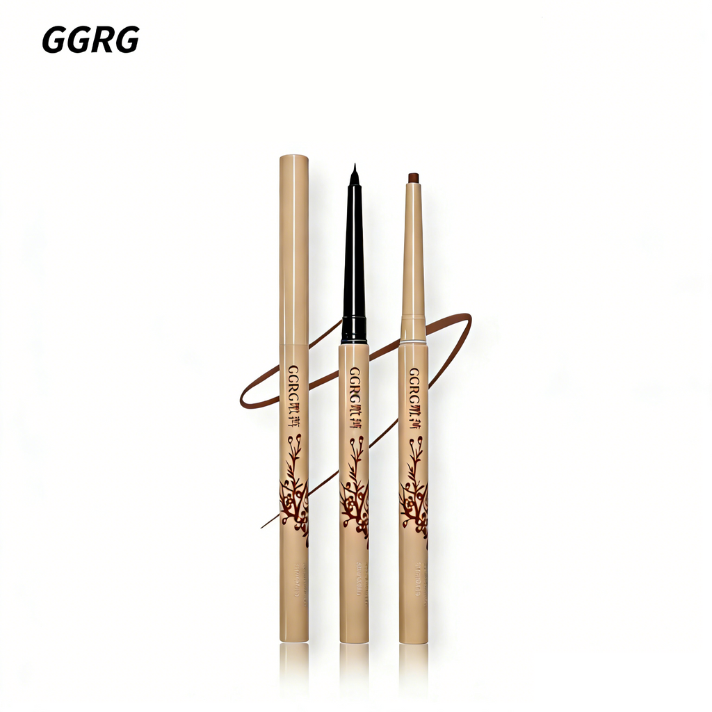 GGRG歌苒眼线胶笔 | Waterproof Gel Eyeliner Pencil - Long-Lasting Smudge-Proof (01 Soft Black / 02 Natural Brown)