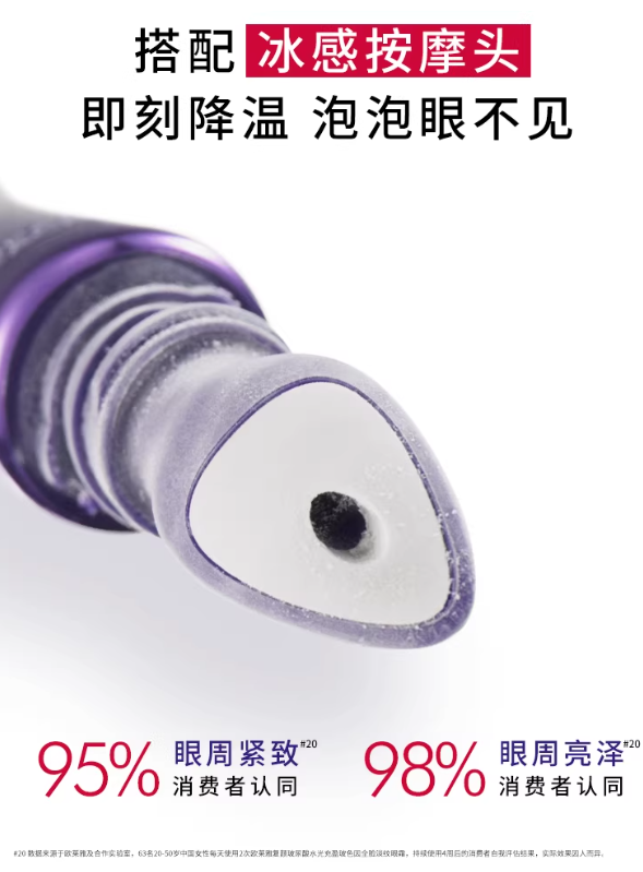 欧莱雅第三代紫熨斗眼霜 玻色因咖啡因抗皱淡纹|L'Oreal 3rd Gen Purple Iron Eye Cream | Anti-Wrinkle Dark Circle