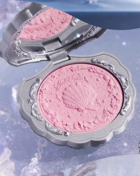 花知晓贝壳珍珠系列丝缎腮红  膨胀哑光 自然 0 粉感|Flower Knows Shell Pearl Series Satin Blush | Expansion Matte, Natural 0-Powder Finish