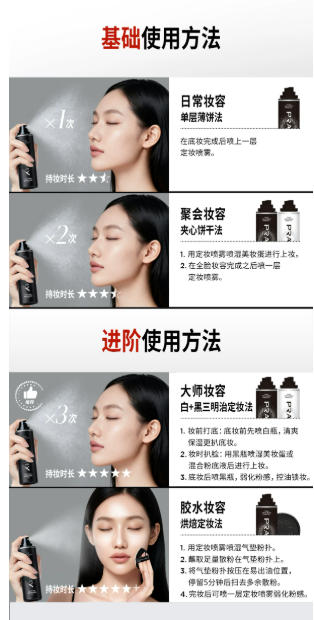 PRAMY 柏瑞美定妆喷雾 持久定妆 保湿控油 不易脱妆 便携带|PRAMY Makeup Setting Spray - Long-Lasting, Oil-Control, Hydrating, Smudge-Proof, Portable