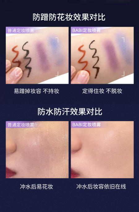 BABI 定妆喷雾 PRO 全系列 VC 控油柔焦 / 水光款 防水防汗持久不脱妆 干油皮通用|BABI VC Setting Spray PRO Series - 24H Long-Lasting Oil-Control Matte/Glow Finish, Waterproof & Sweatproof, All Skin Types