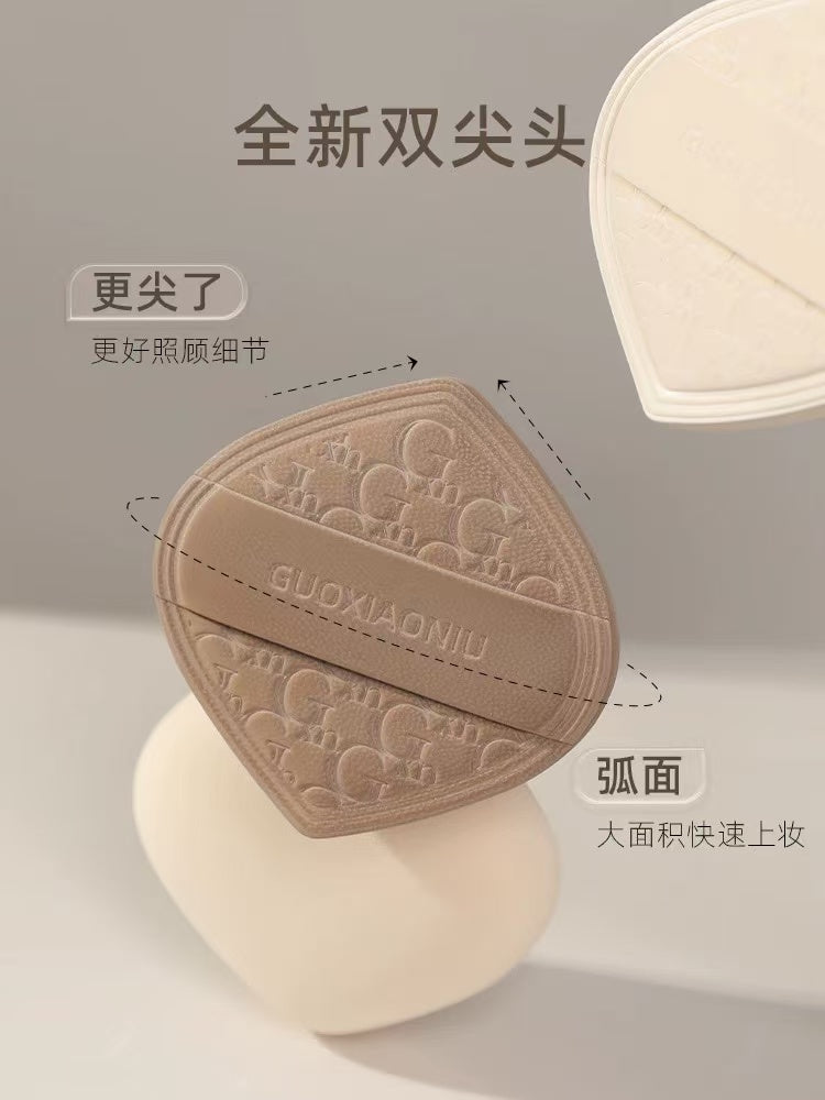 郭小妞奶咖粉扑气垫 棉花糖超软服帖 粉底液专用 干湿两用美妆蛋|GUOXIAONIU Latte Makeup Puff, Marshmallow Ultra Soft, Special for Liquid Foundation, Wet & Dry Dual Use
