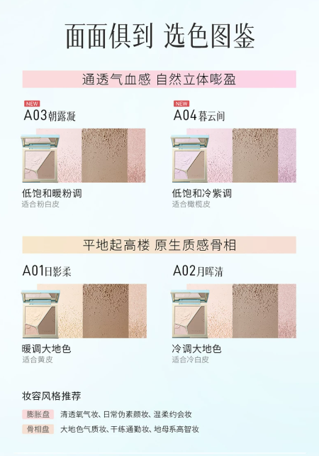 彩棠 TIMAGE 大师三色修容盘 哑光珠光高光 + 阴影鼻影 一体盘 骨相盘 / 膨胀盘|TIMAGE Master 3‑Color Contour Palette, Matte & Shimmer Highlight + Nose Shadow All‑in‑One Face Sculpting Palette