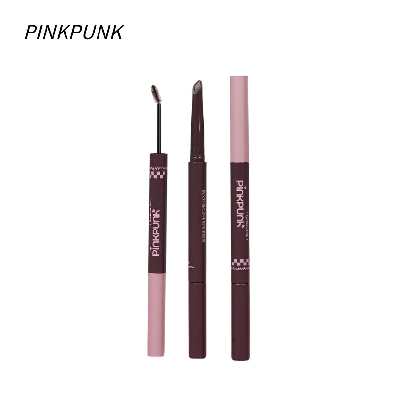 桃又野 PINKPUNK 双头眉笔染眉膏二合一 防水自然持久|PINKPUNK 2-in-1 Eyebrow Pencil & Tint, Waterproof Long-Lasting Brow Gel