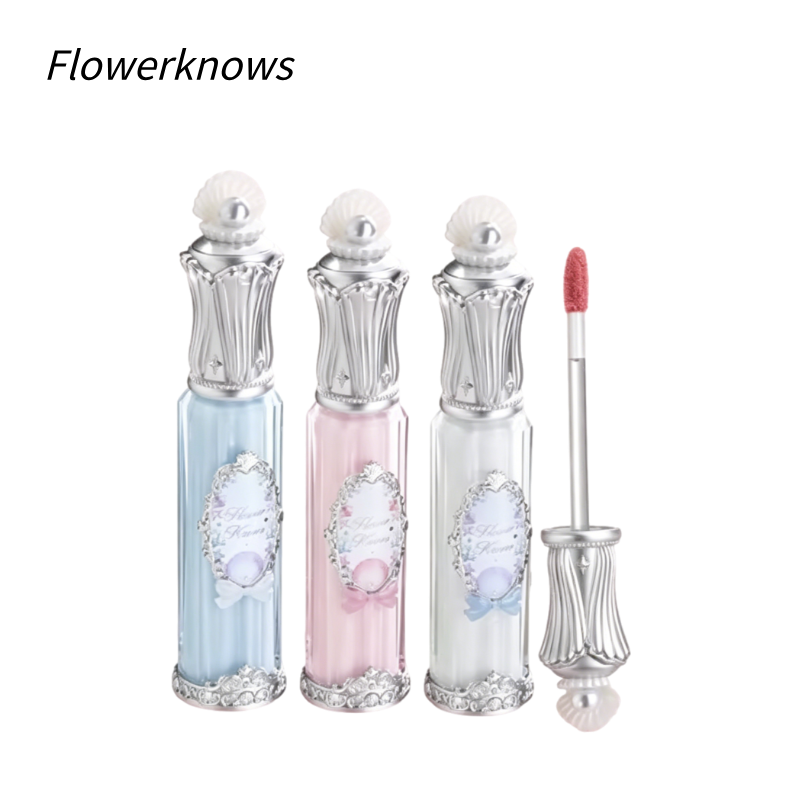 花知晓贝壳珍珠系列唇部精华蜜  妆护合一 不黏腻镜面唇蜜|Flower Knows Shell Pearl Series Lip Essence Honey | 3-in-1 Makeup & Care, Non-sticky Gloss