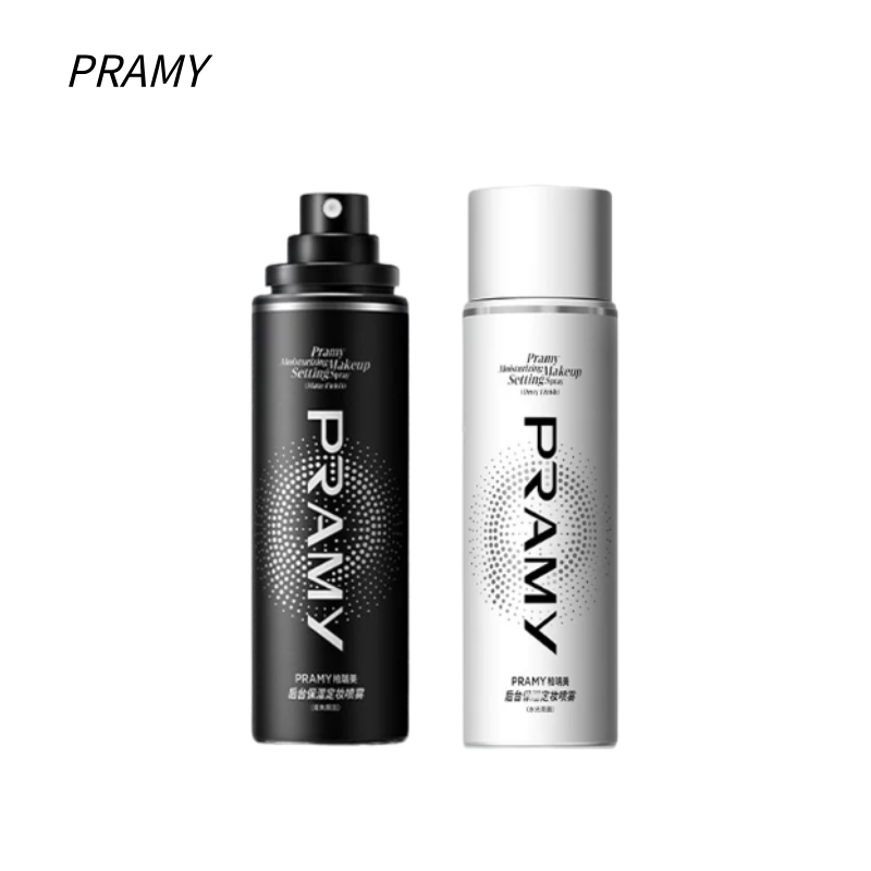 PRAMY 柏瑞美定妆喷雾 持久定妆 保湿控油 不易脱妆 便携带|PRAMY Makeup Setting Spray - Long-Lasting, Oil-Control, Hydrating, Smudge-Proof, Portable