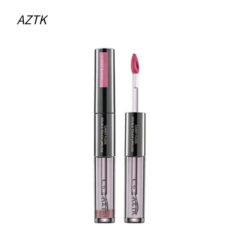AZTK 双头唇釉 哑光唇泥 水光镜面 不沾杯持妆口红|AZTK Double Touch Lipgloss | Matte Lip Mud, Waterlight Gloss, Long-Lasting Non-Stick Cup Lipstick