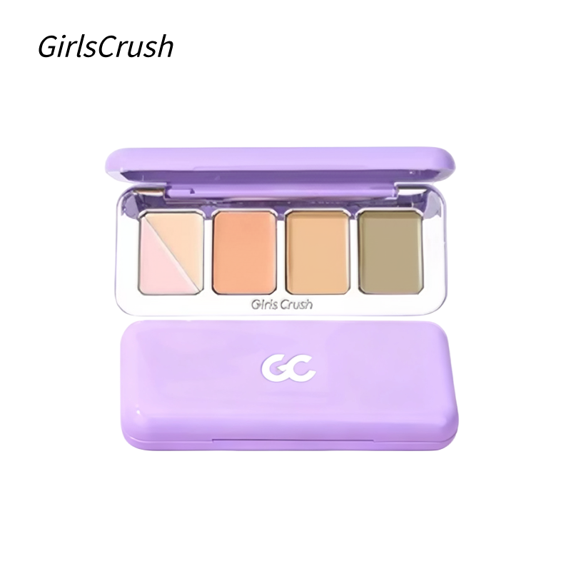 GirlsCrush倍润无瑕五色遮瑕盘 提亮遮盖斑点黑眼圈泪沟|GirlsCrush 5-in-1 Hydrating Concealer Palette - Cover Dark Circles, Spots & Brighten