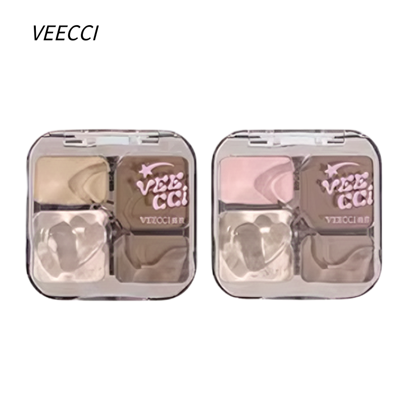 VEECCI 唯资 高光修容一体盘 哑光侧影鼻影综合盘|VEECCI Contour & Highlighter Palette