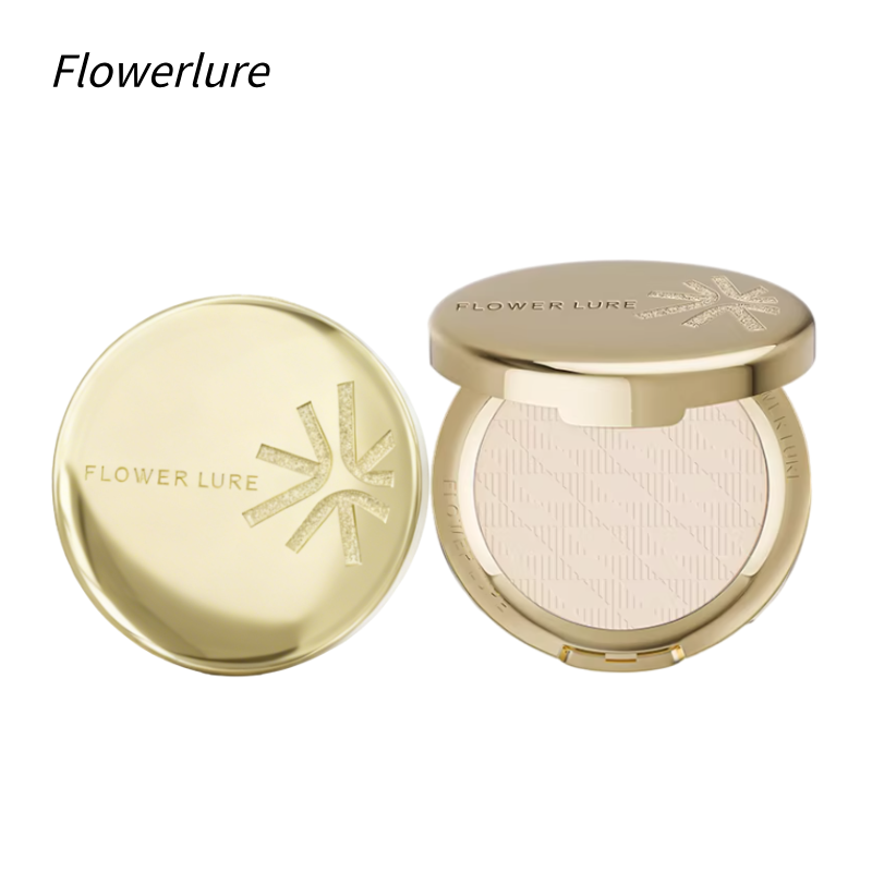 花间颂金标柔雾高清粉饼 定妆控油持久 补妆 干皮油皮适用|Flowerlure Soft Mist HD Pressed Powder | Long-Lasting Oil-Control Setting Powder, Refillable, For Dry & Oily Skin