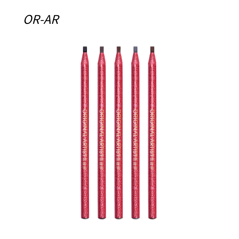 原画师雕刻拉线眉笔 防水防汗不脱色 砍刀眉笔 新手友好|ORAR Original Artist Pull-String Eyebrow Pencil, Waterproof Smudge-Proof Brow Liner, Long-Lasting Brow Pomade Pencil
