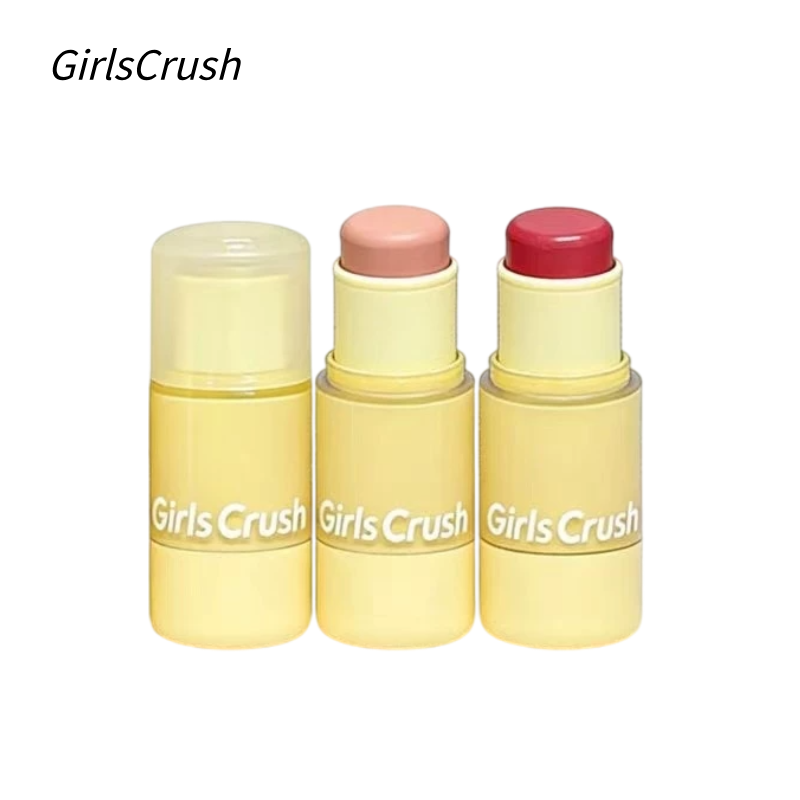GirlsCrush 水光热浪腮红棒 膨胀氛围色 多用高光膏 自然水光肌|GirlsCrush Dewy Blush Stick - Multi-use Highlighter for Natural Glowing Skin