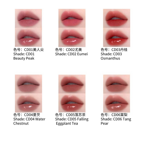 AZTK 双头唇釉 哑光唇泥 水光镜面 不沾杯持妆口红|AZTK Double Touch Lipgloss | Matte Lip Mud, Waterlight Gloss, Long-Lasting Non-Stick Cup Lipstick