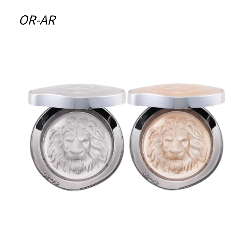 原画师狮子头生姜高光 细闪修容一体盘 脸部提亮三合一|ORAR Lion Head Ginger Highlighter・3-in-1 Shimmer Highlight & Contour Palette